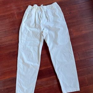 Ijji- Canvas White Pants (Medium)